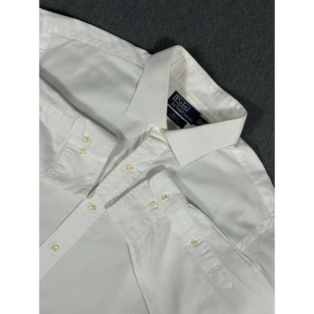 Polo by Ralph Lauren Regent Classic Fit White Dress Shirt XL